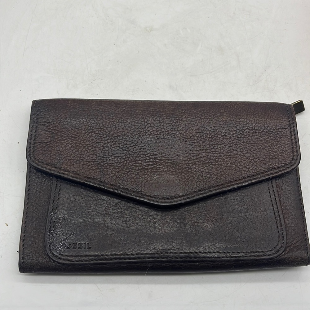Fossil Brown Leather Standard Size Wallet. SM2196